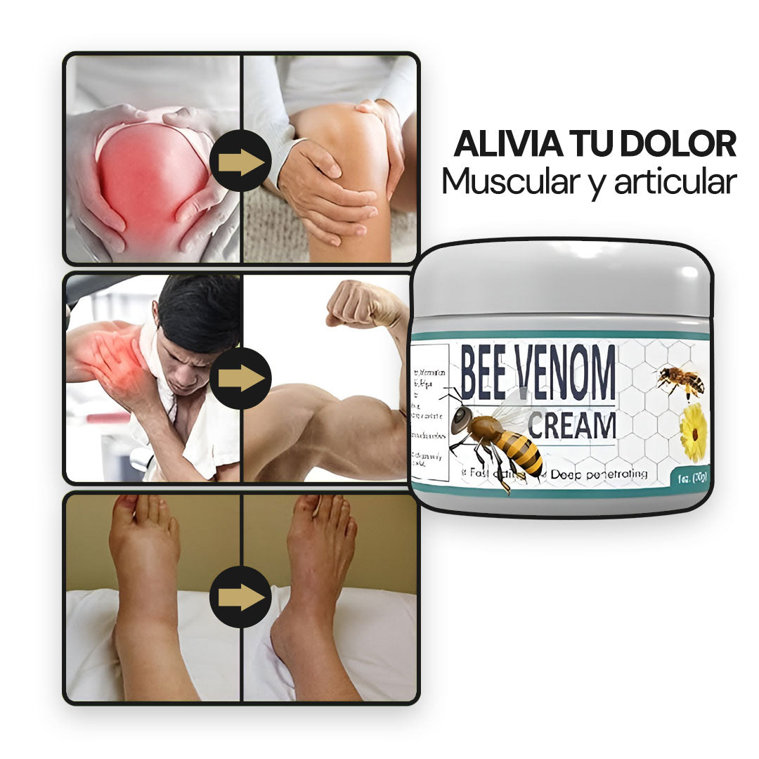 BeeVenom Crema para el dolor | Alivio Natural