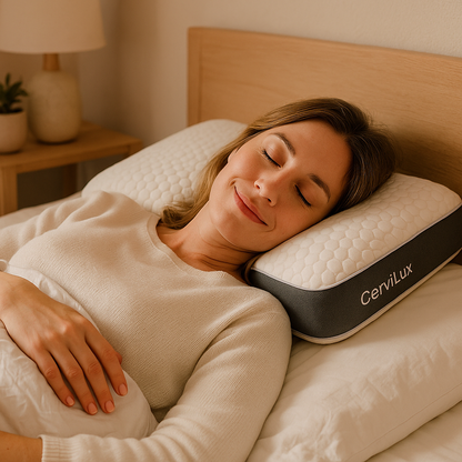 Almohada CerviLux™ - Redescubre el placer de despertar sin dolores