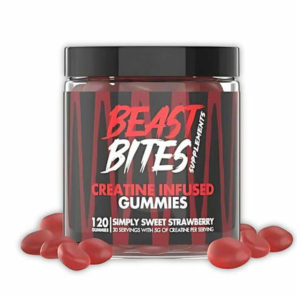 |Gomitas de Creatina Monohidratada de 5gr|Beast Bites™ Strawberry