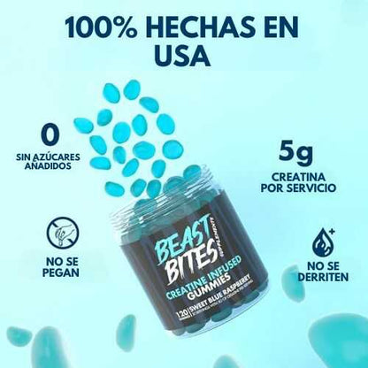 |Gomitas de Creatina Monohidratada 5gr|Beast Bites™