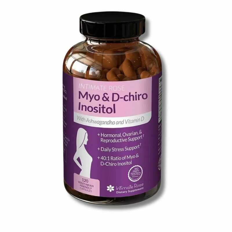 Myo-Inositol y D-Chiro Inositol™ con Vitamina D3 y Ashwagandha, 120 Capsulas